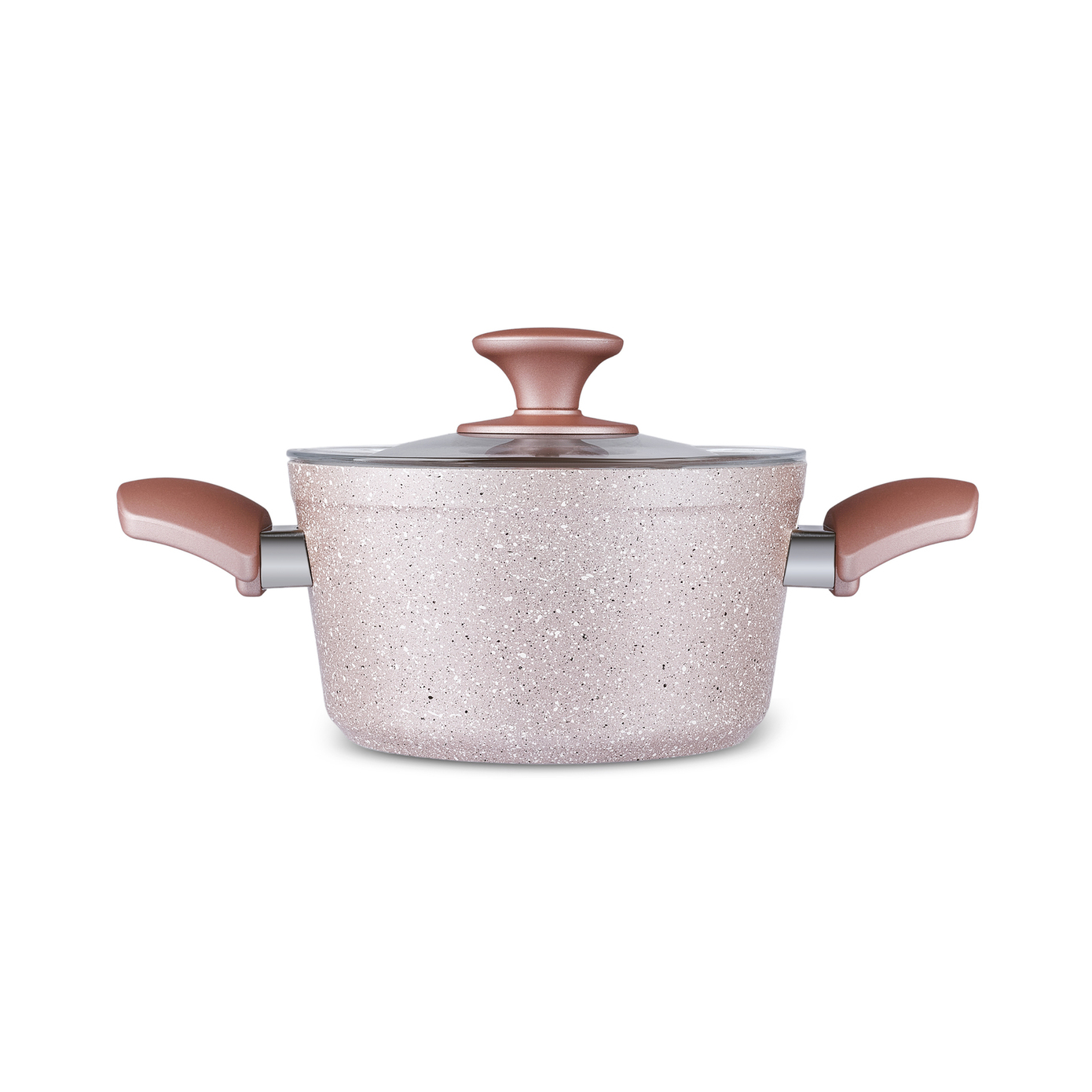 Karaca Biogranit Rosegold Induktions Kochgeschirr-Set, 7 Teilig 