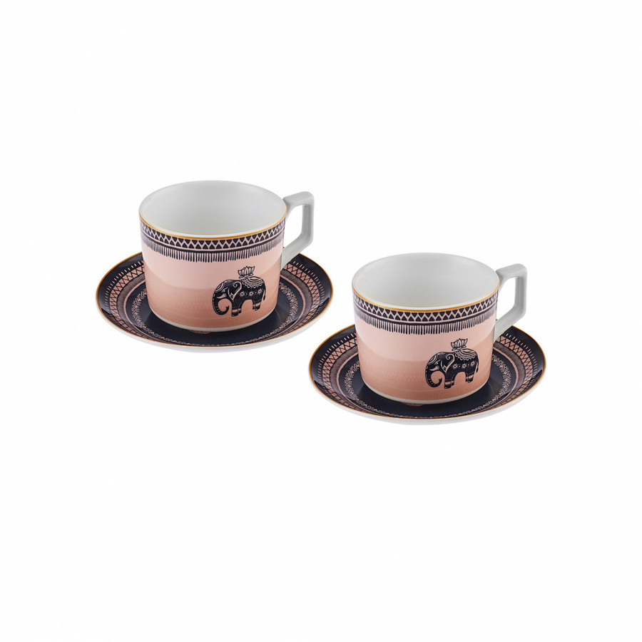 Karaca Elephant Tea Cup Set for 2 Person, 220 ml KARACA EUROPE