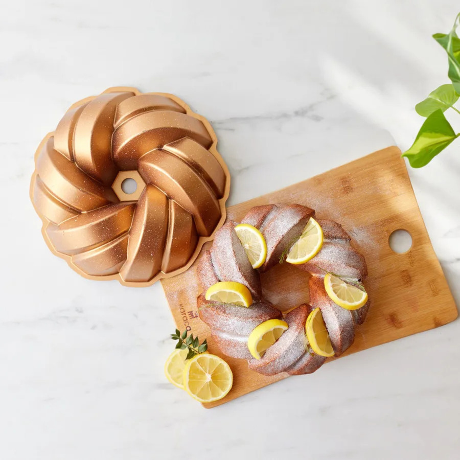Karaca Mesh Gold Gusseisen Kuchenform, 26 cm - KARACA EUROPE
