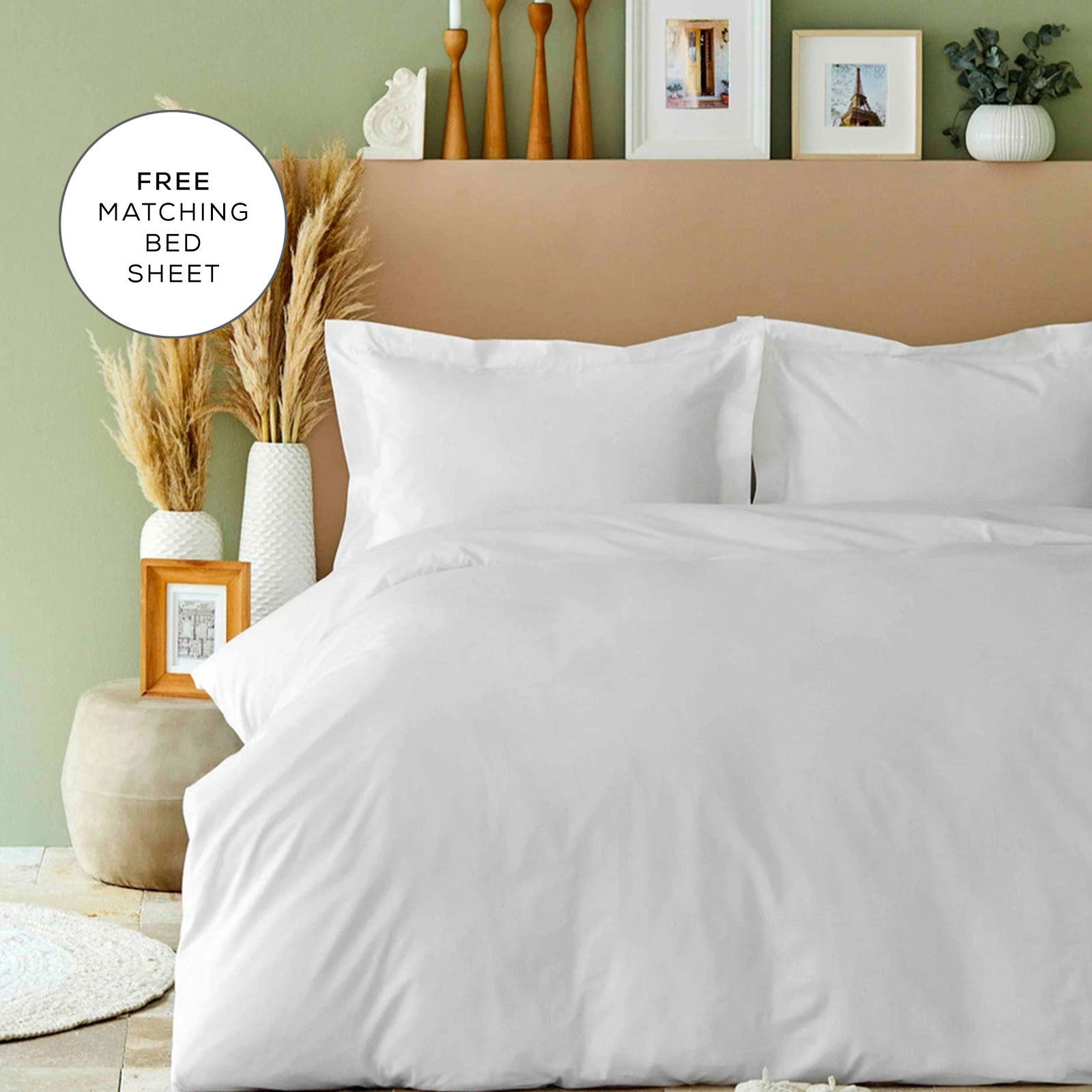 Karaca Home Smart Comfort Lemon 100% Microfiber Duvet Set with Bed Sheet,  Double, Yellow - KARACA UK