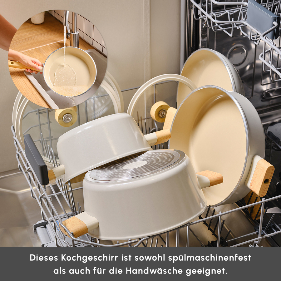Karaca Swiss Crystal Woody Kochgeschirr-Set, 7 Teilig - KARACA EUROPE