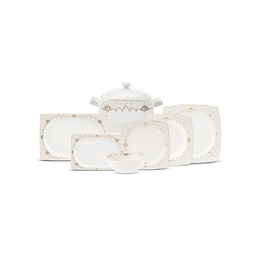 Karaca Porcelain Dinnerware Set for 12, 60 Piece, Multi KARACA Romania