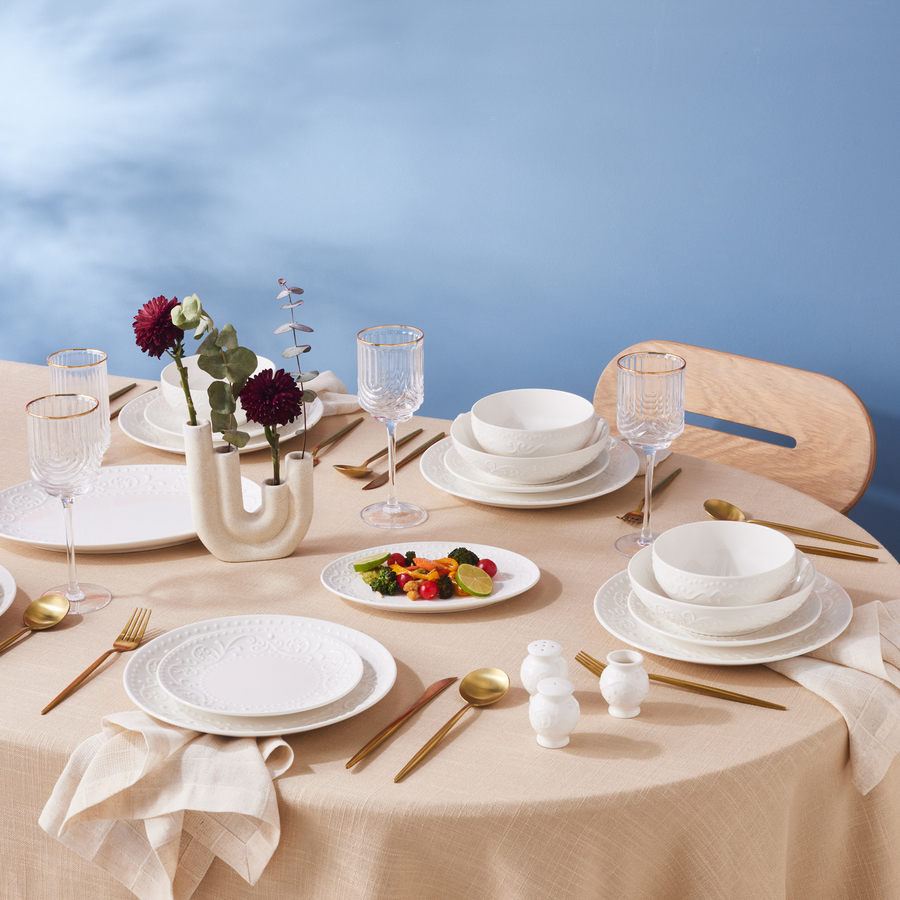 Karaca Even 12 Person Dinnerware Set, 56 Piece - KARACA EUROPE 