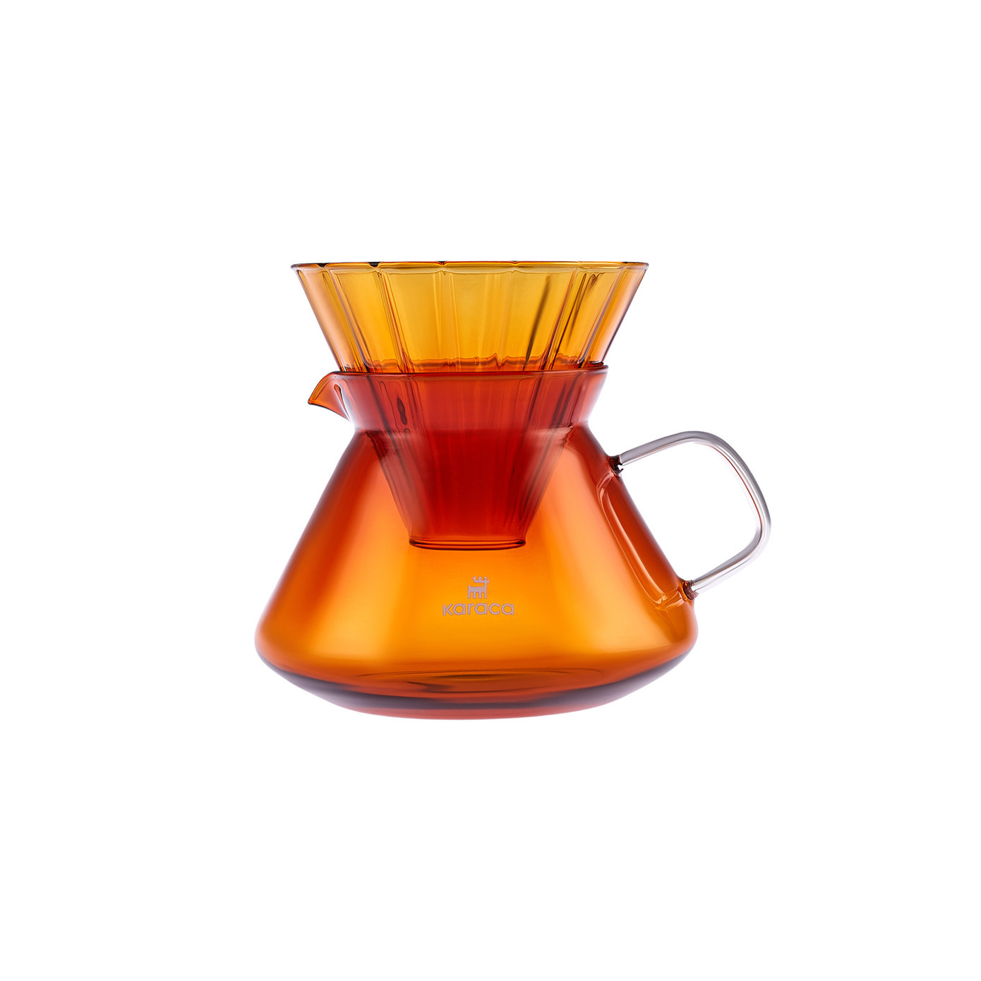 Karaca Winx Brewy Glass Pour Over Coffee Maker Set with Stand 