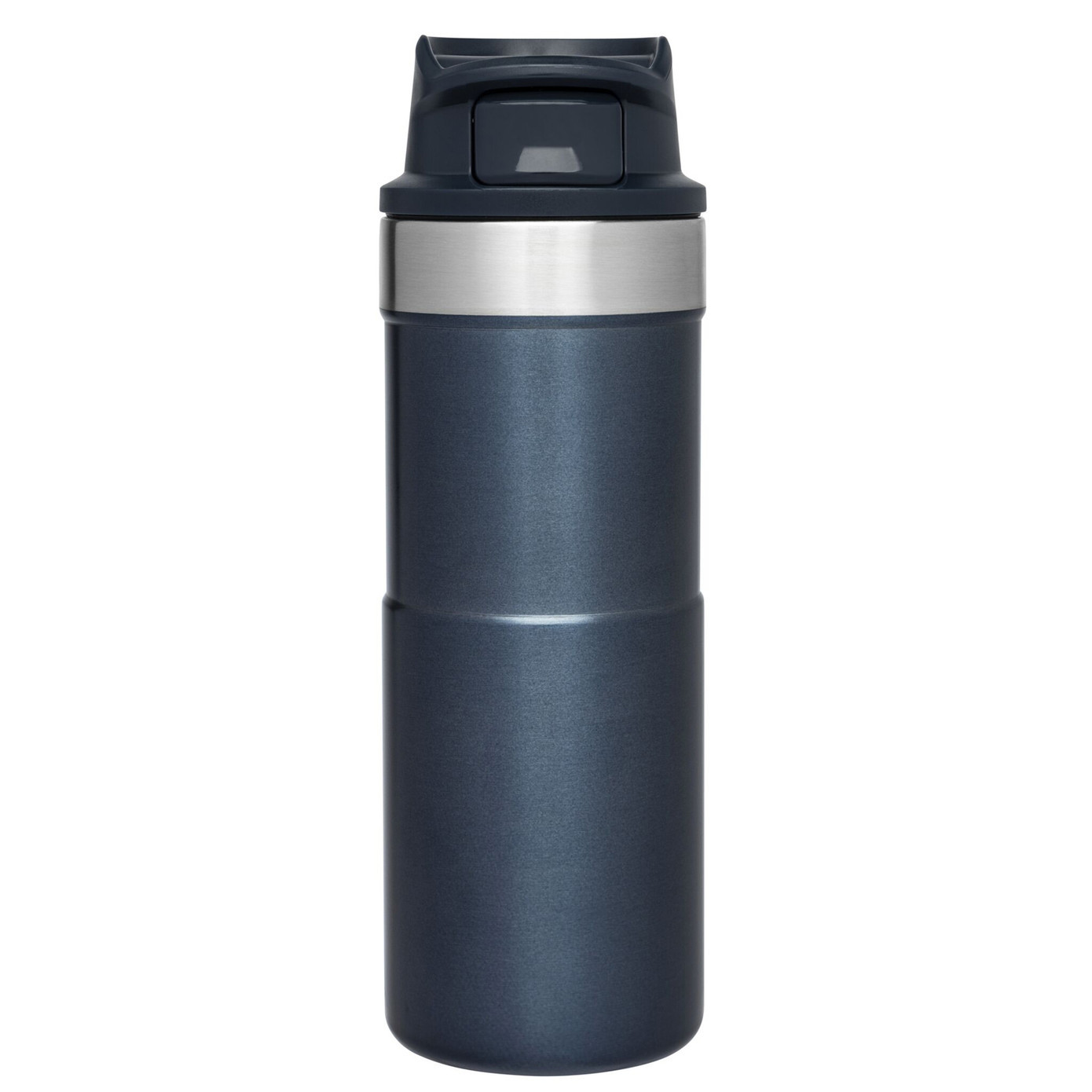 Stanley Trigger-Action Stainless Steel Travel Mug, 0.35L, Navy 