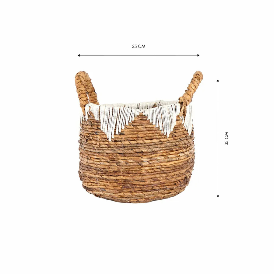 Karaca Home Bali Tria Storage Basket, 35cm, Brown KARACA UK