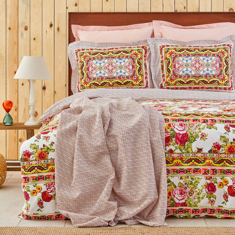 Karaca Home Capri Salmon Rnf Double Pike Duvet Cover Set KARACA Romania
