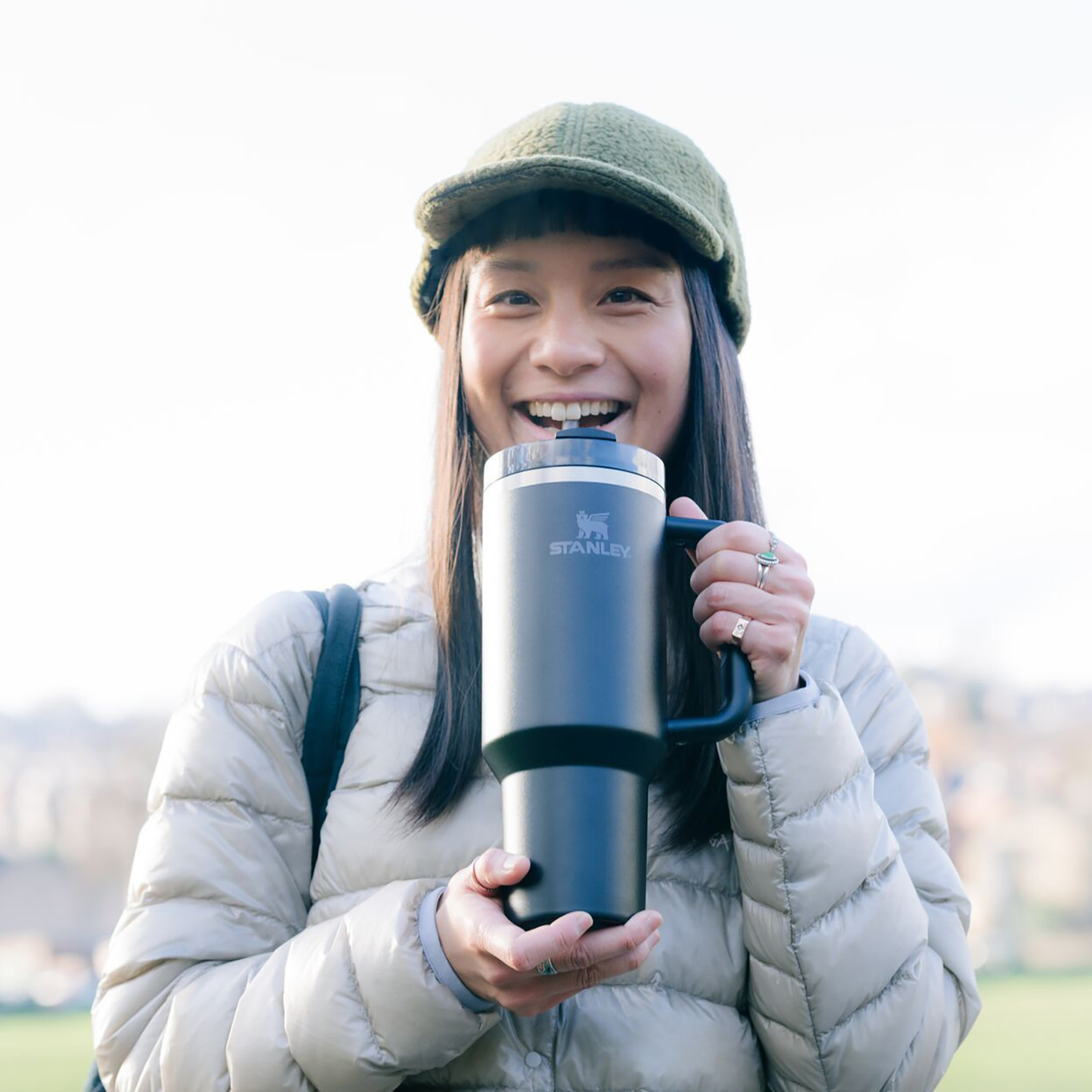 Stanley Quencher Flowstate™ Tumbler, 1.18L, Black - KARACA UK