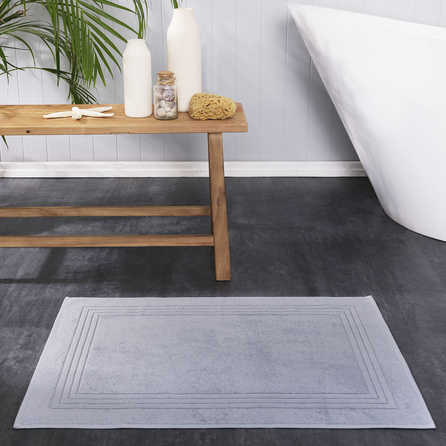 Karaca Home 100 Turkish Cotton Bath Mat, 50cmx80cm, Blue KARACA UK