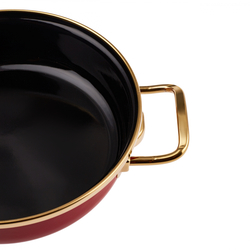 Karaca Ilion Enamel Cookware Set, 8 Piece, Anthracite Gold - KARACA UK