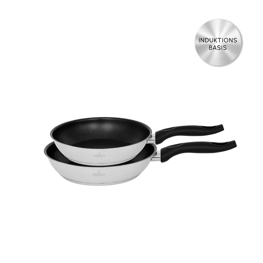 Karaca Bio Diamond Exterior 2 Piece Induction Pan Set Bakelite 