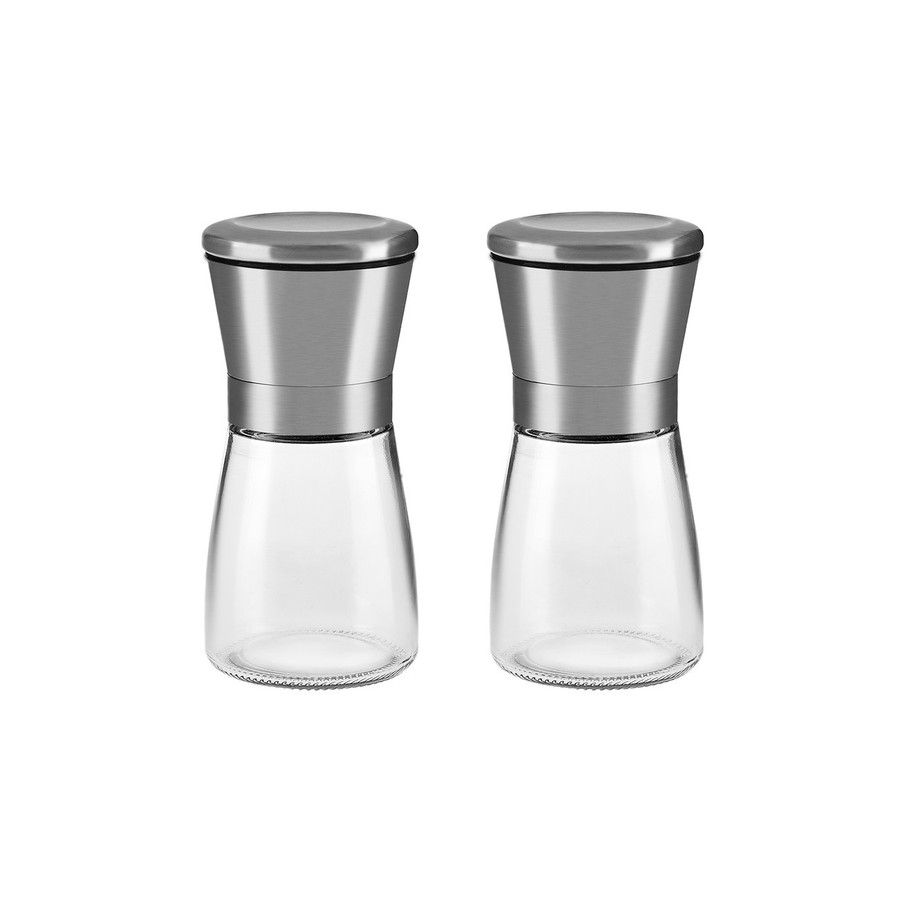 Karaca Chester 2 Piece Glass Spice Grinder Set, 100ml, Grey KARACA UK