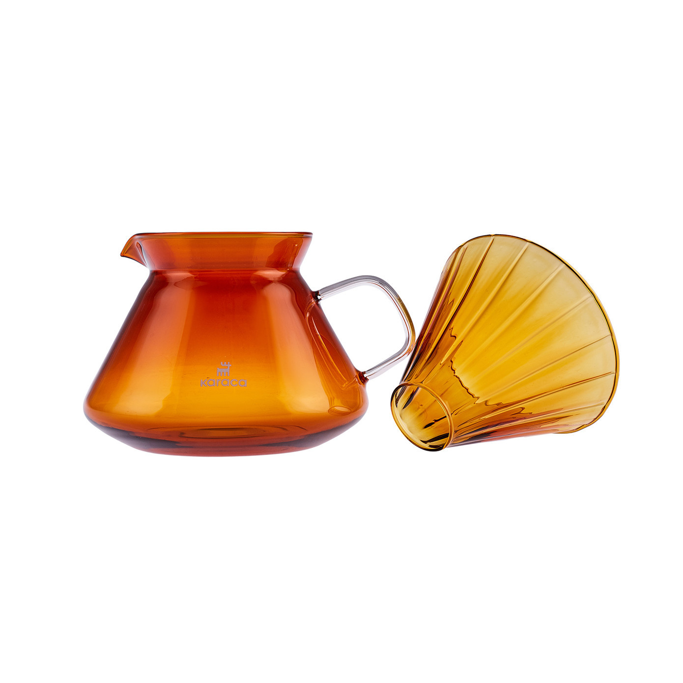 Karaca Winx Brewy Glass Pour Over Coffee Maker Set with Stand 