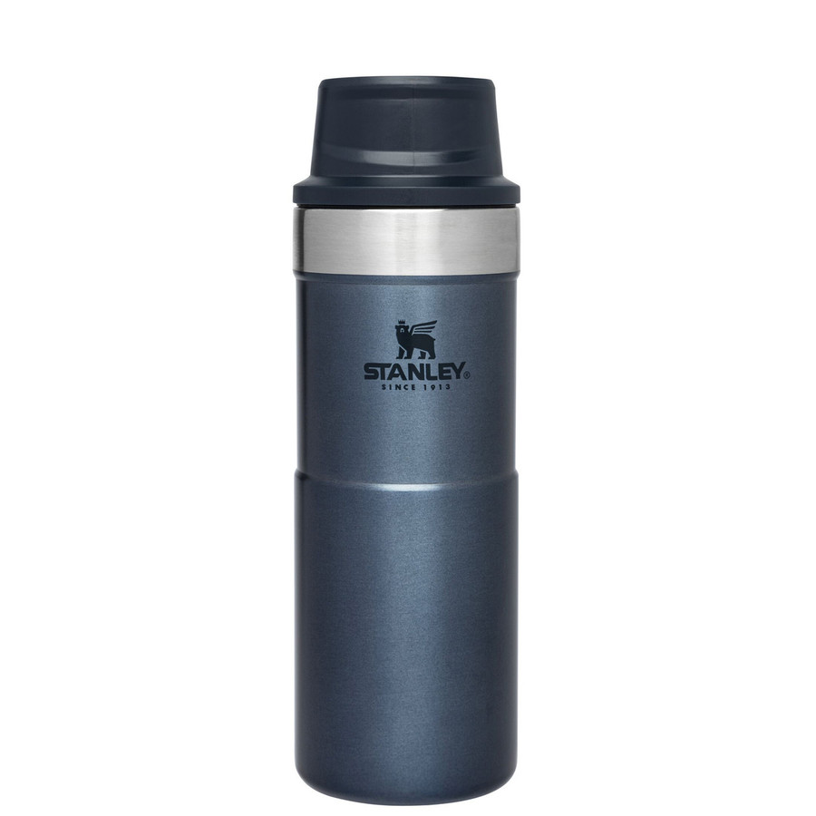 Stanley Trigger-Action Stainless Steel Travel Mug, 0.35L, Navy 