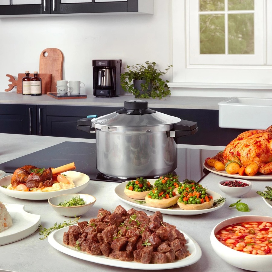 Karaca Quick and Safe 2-Piece Stainless Steel Induction Pressure 