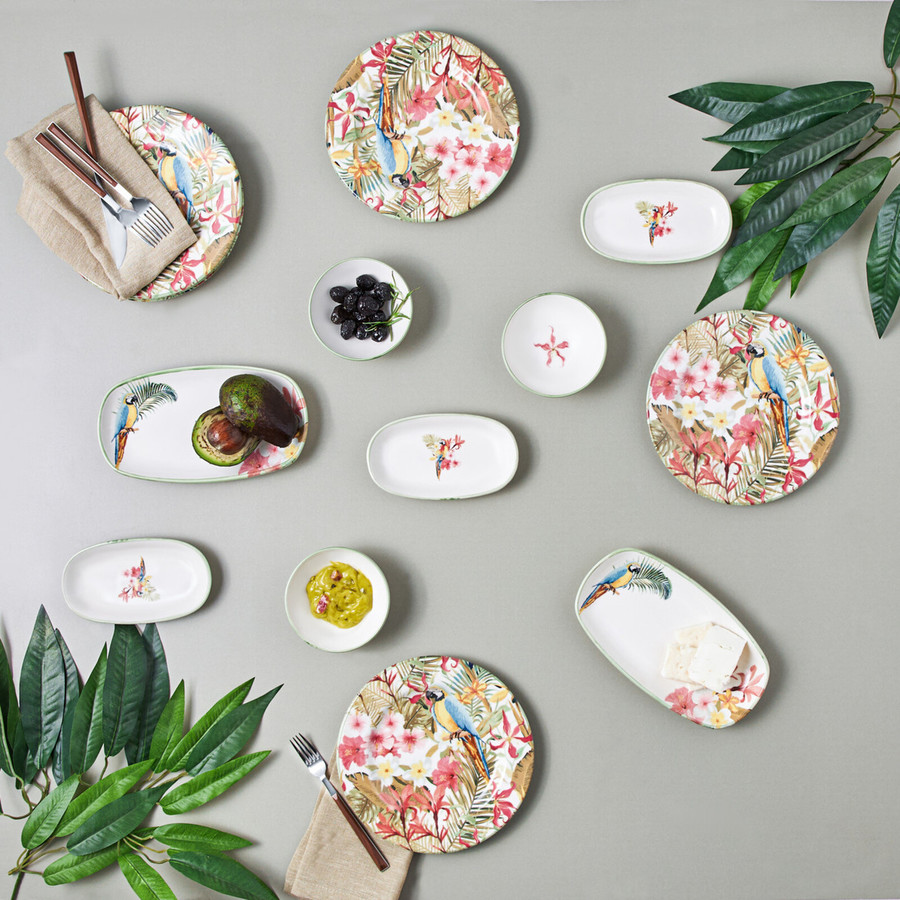 Karaca Loro 16Piece Stoneware Serveware Set for 6 People, Multi