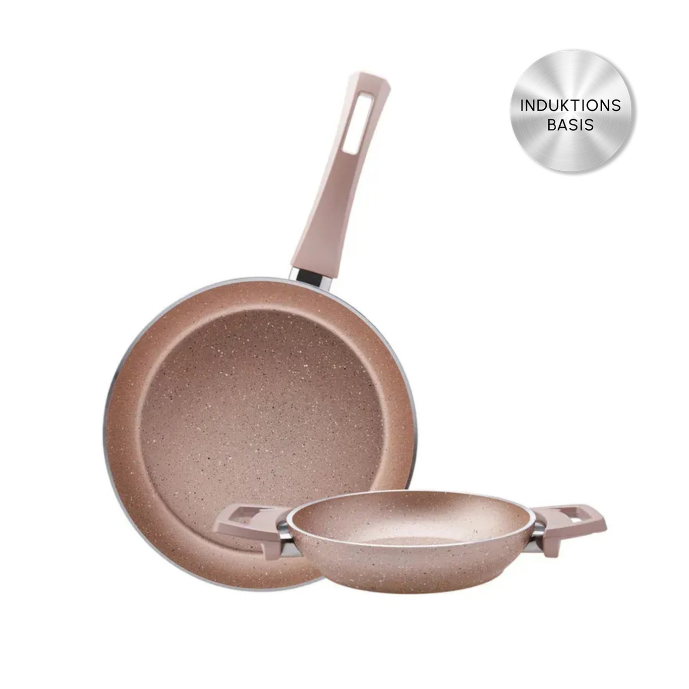Karaca Biogranit Induktion Pan Set 2 Teile Rose Gold - KARACA EUROPE