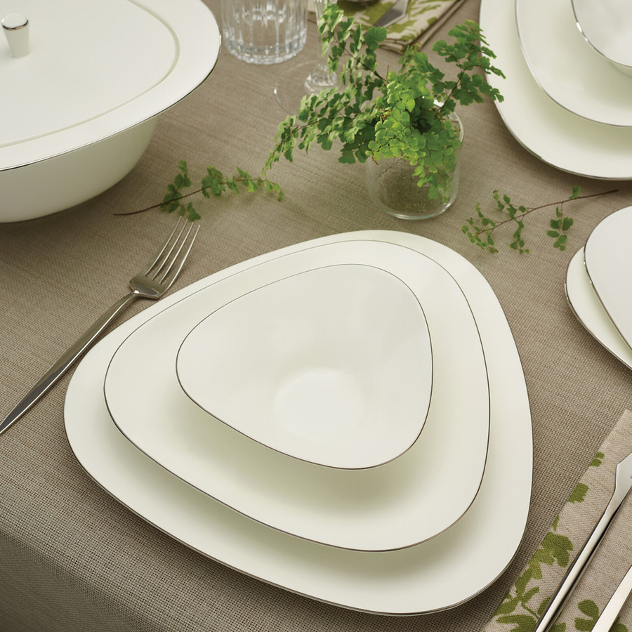 Karaca Fine Pearl Extra Trio 62Piece Dinner Set for 12 People, White