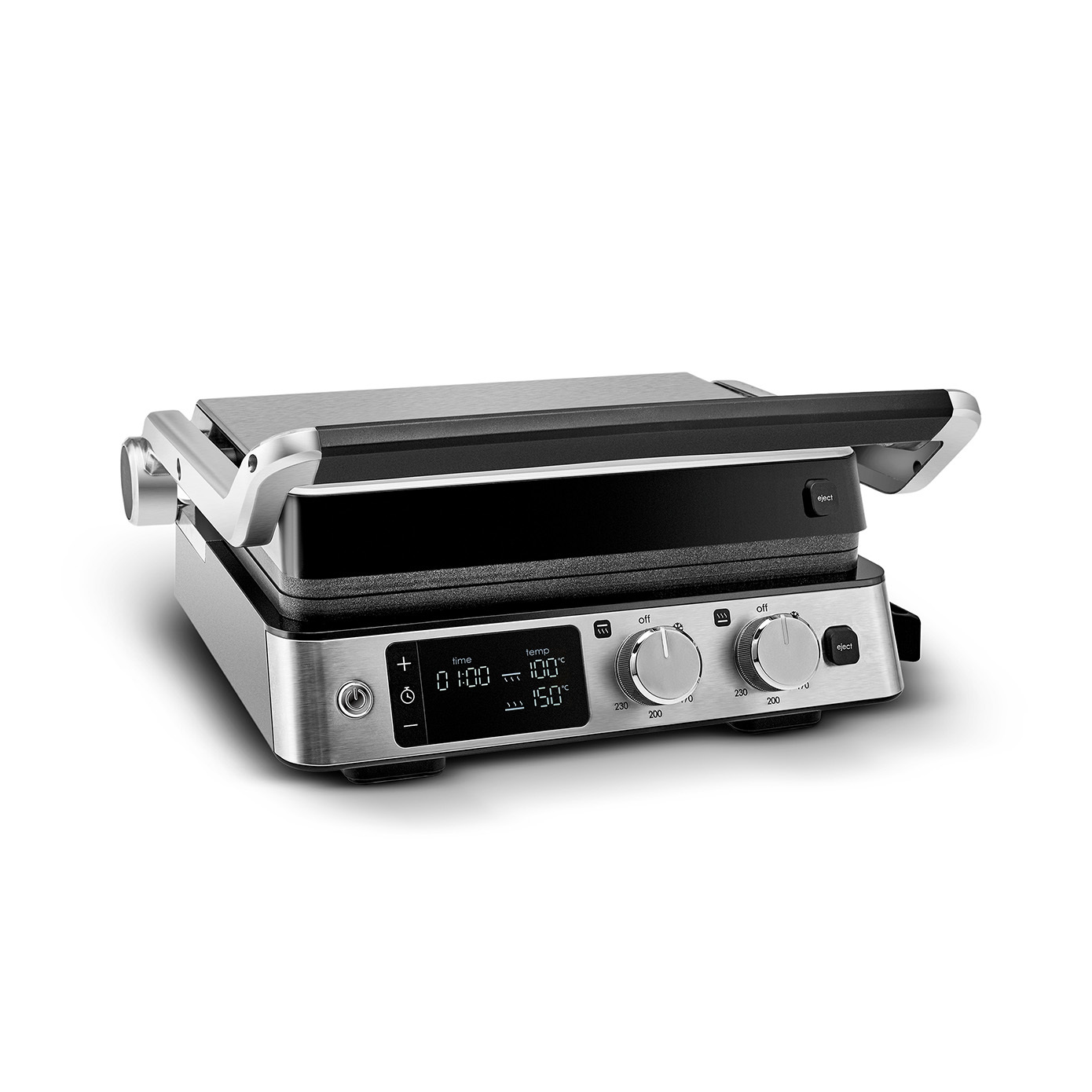 Karaca Compact Steel Pro Sear and Grill Inox 2008 Grill and Sandwich  Toaster, 2000W