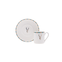 Louis Vuitton Porcelain Espresso Cup & Saucer Set Of Three Louis