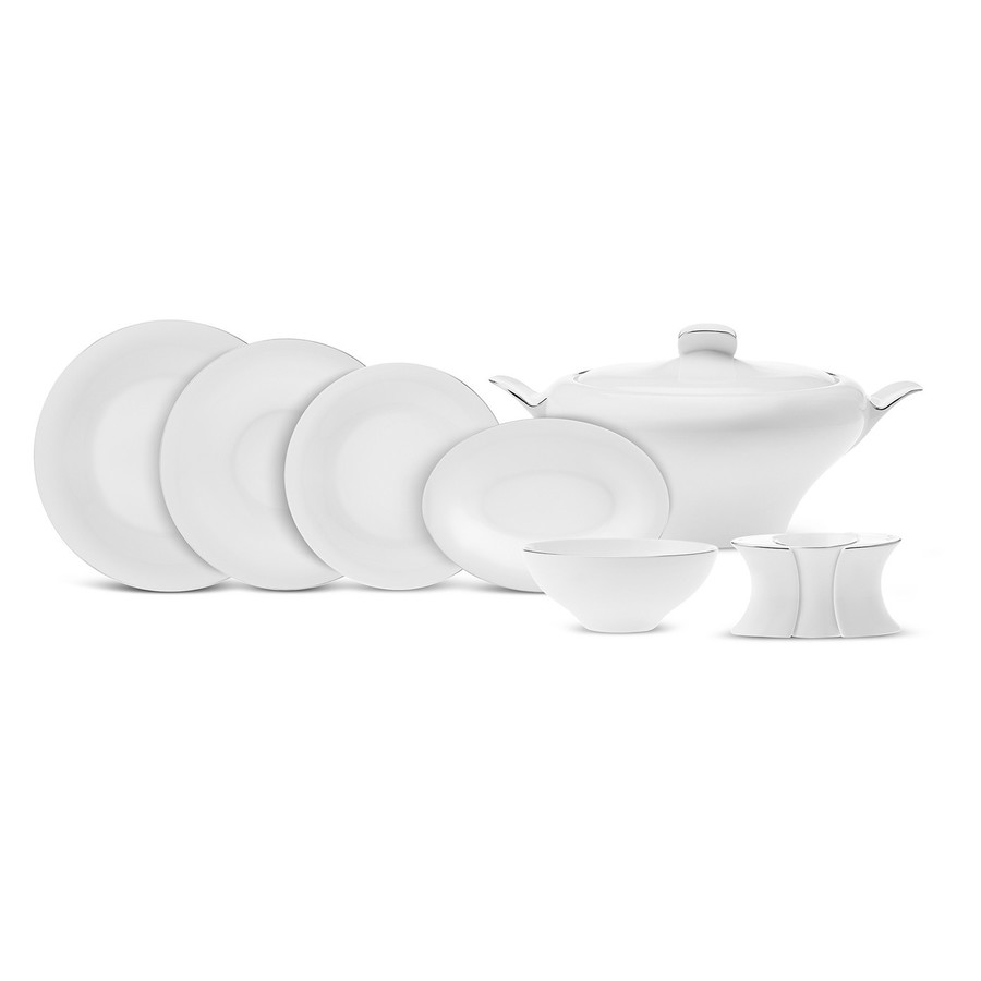 Karaca Fine Pearl Extra Argento 62delig servies voor 12 personen