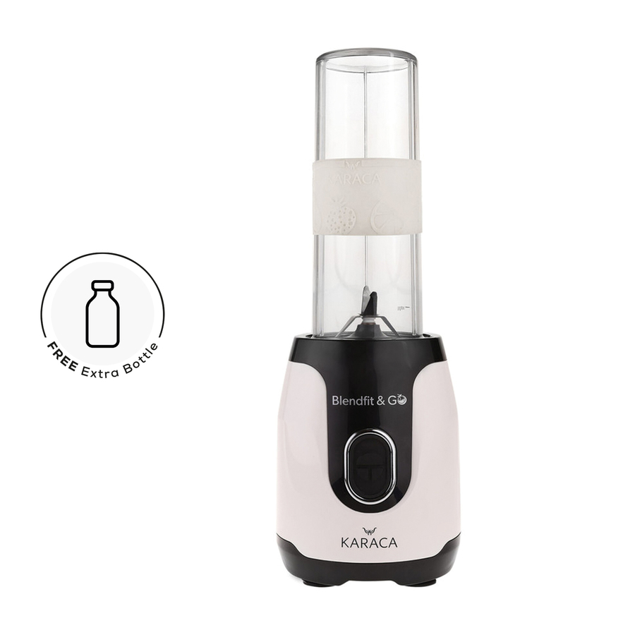Karaca Blendfit Go Personal Smoothie Blender, 2x600ml Bottle, 550W